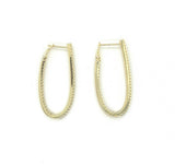 Teardrop Pave Hoops