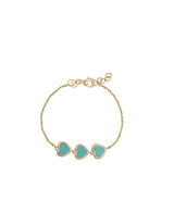 Triple Heart Bracelet for Girls