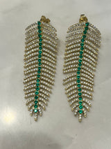 Black Leaf Statement Earrings