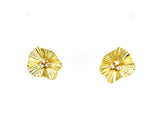 Waved Flower Stud