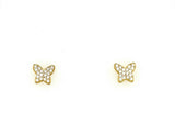 Mini Pave Butterfly Stud