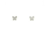 Mini Pave Butterfly Stud