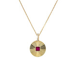Disc Pendant Necklace