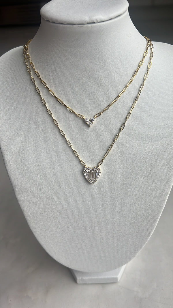 Paperclip Heart Necklace