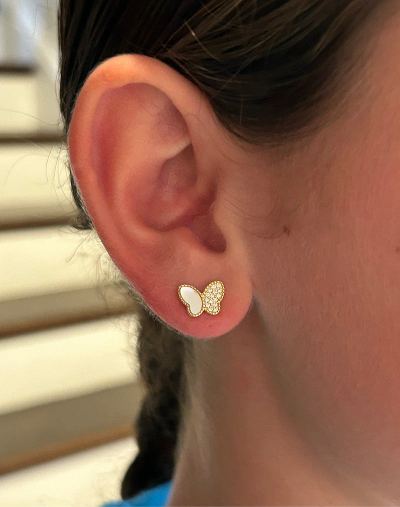 Arabella Mini Butterfly Stud
