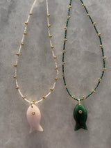 Agate Fish Necklace