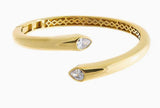 Cz Open Claw Bangle