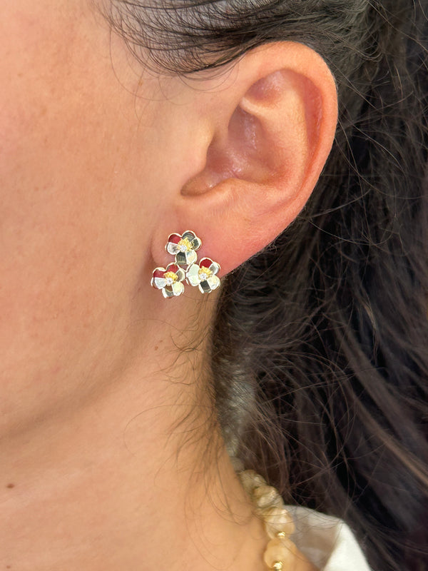 Triple Flower Stud