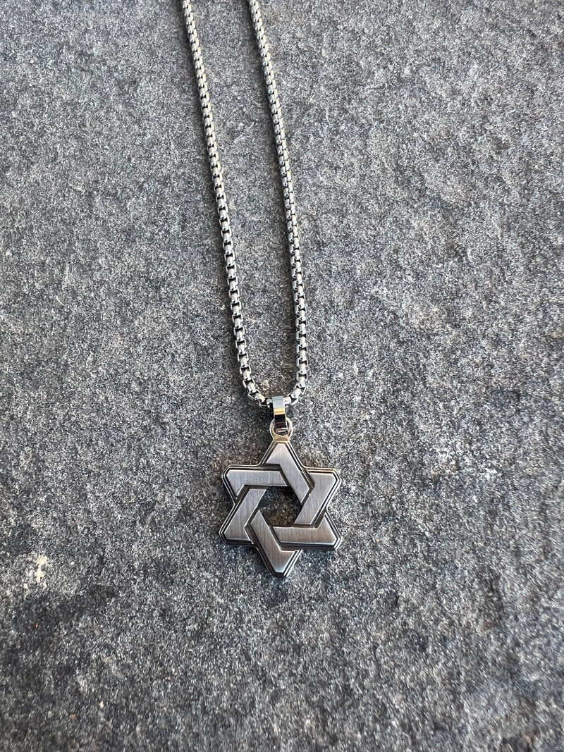 Brushed Star of David Pendant