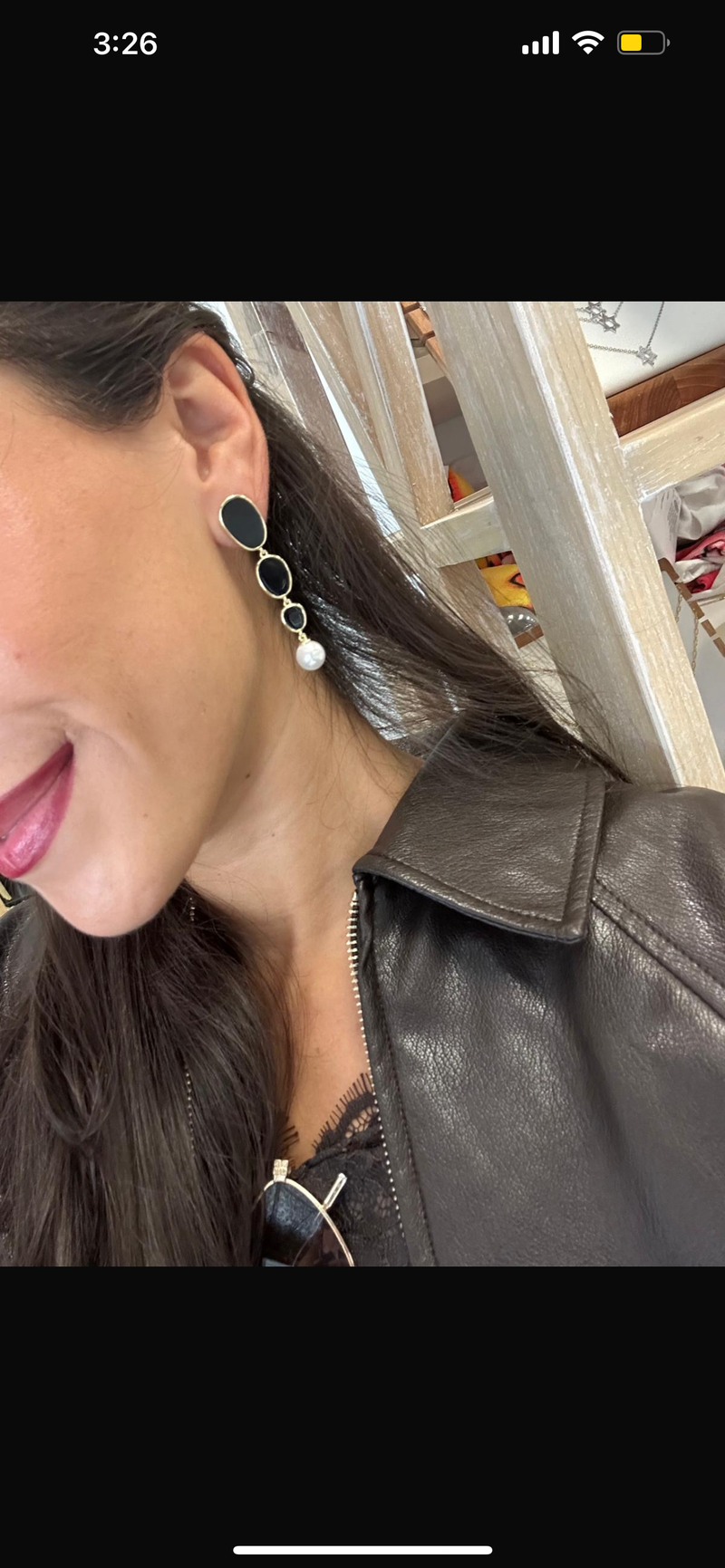 Emma Drop Pearl Statement Earrings