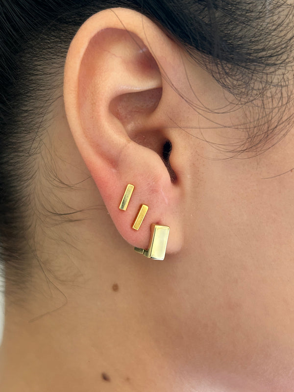 Gold Bar Studs