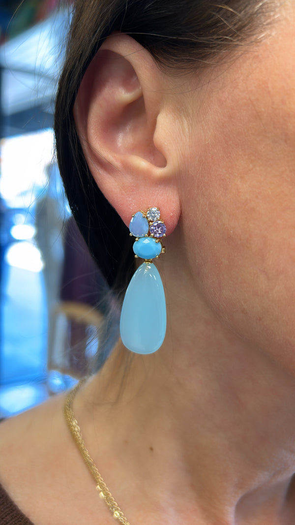 Clustered Elizabeth Earrings