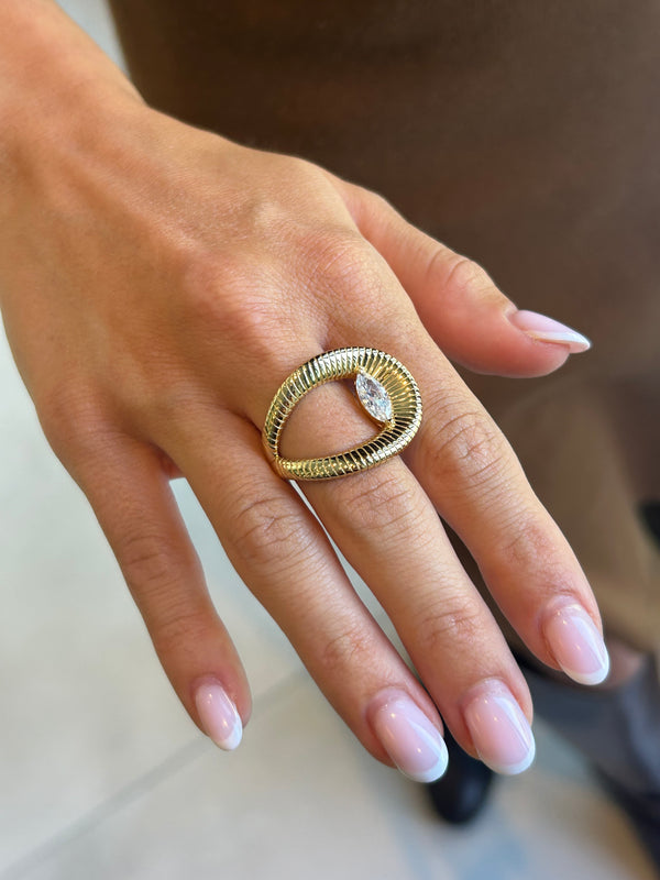 Juliana Liquid Statement Ring