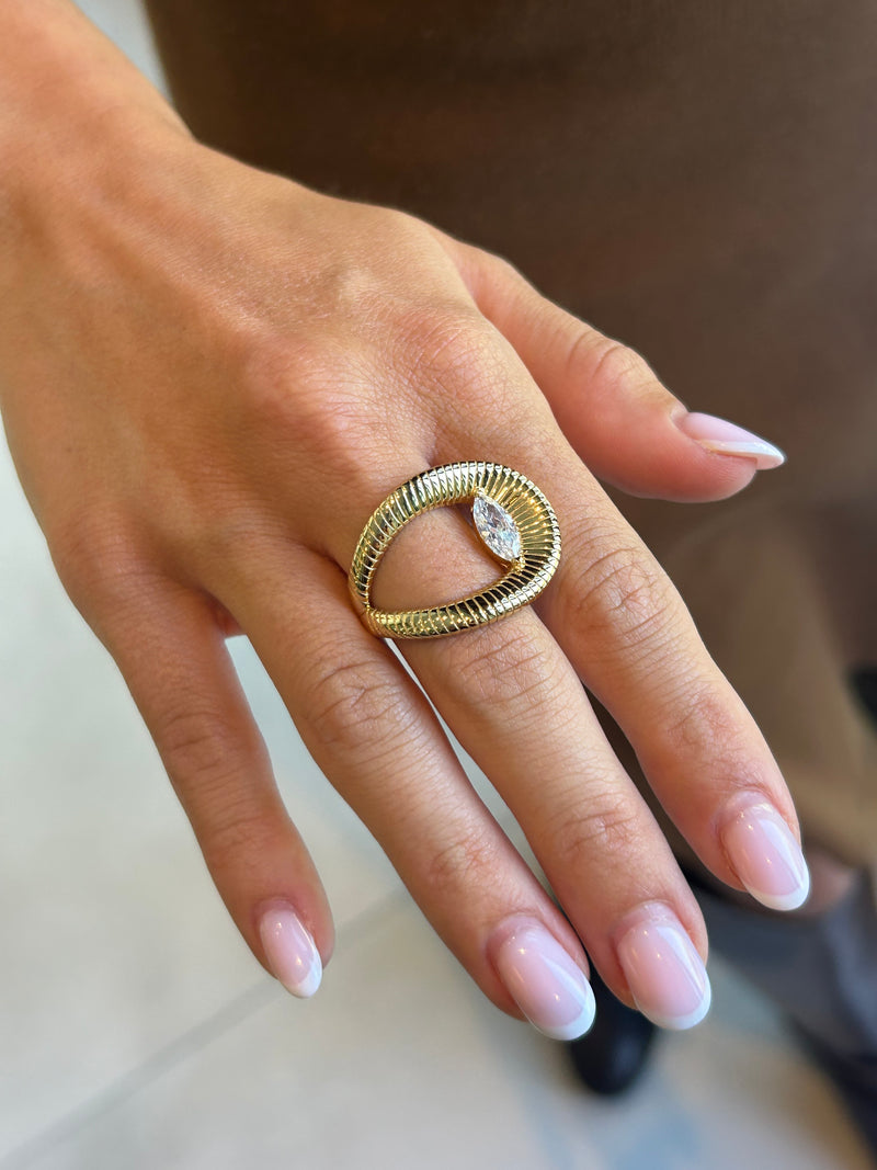 Juliana Liquid Statement Ring