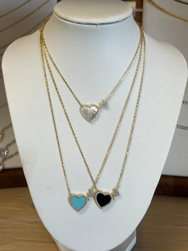 Double Heart Necklace