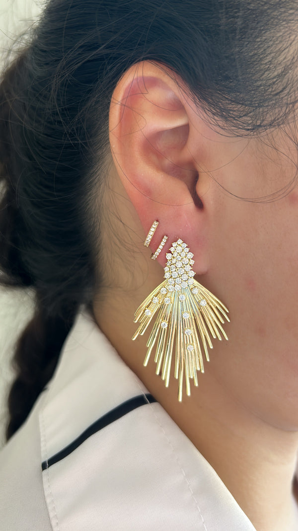 Peacock Statement Earrings