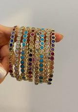 Bezel Stretchy Flex Bracelets