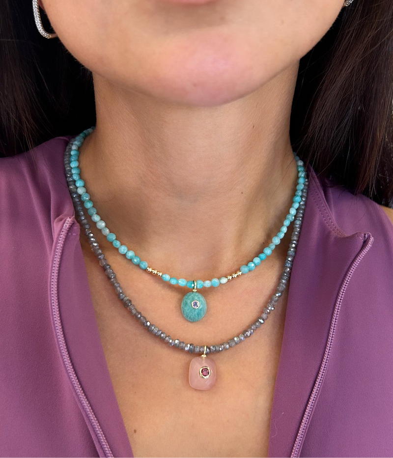 Jasmine Semiprecious Necklace