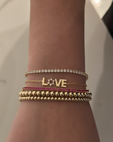 CZ Star Of David Love Bracelet