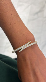 Pave Wave Bangle