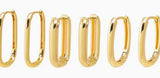 Solid Graduate Width Paperclip  earring comb