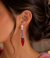 The Ruby Royale Statement Earrings