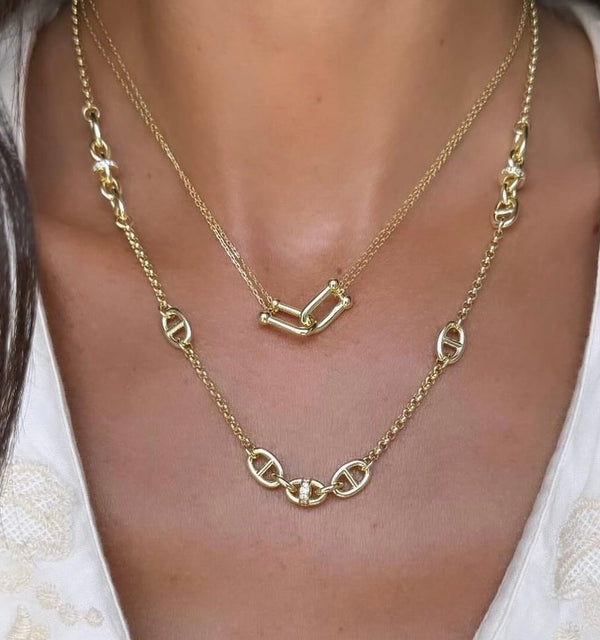 Multi Horseshoe Necklace