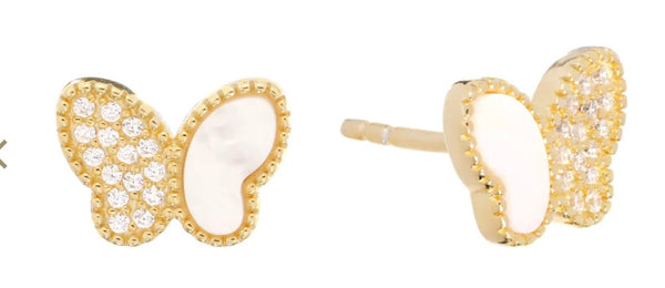 Arabella Mini Butterfly Stud