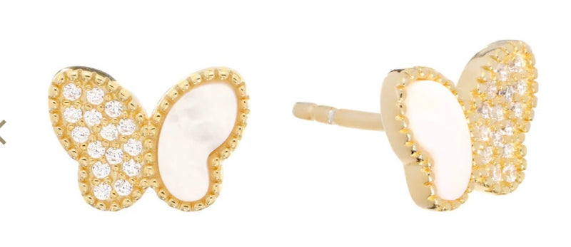 Arabella Mini Butterfly Stud