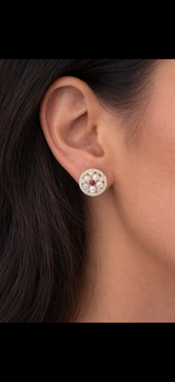 Pearl Flower Studs