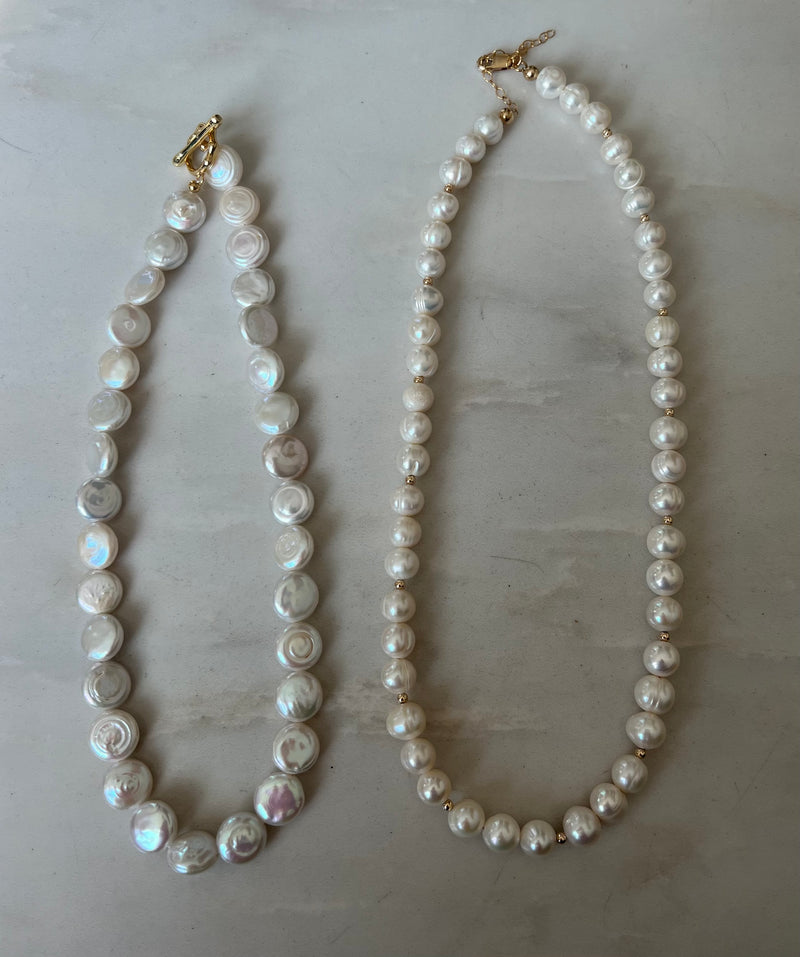 Gold Filled Pearl Necklace