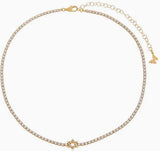 Pave CZ Star Of David Tennis Choker