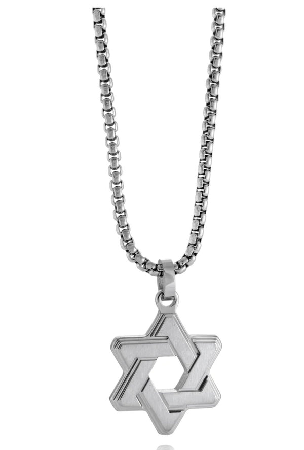 Brushed Star of David Pendant