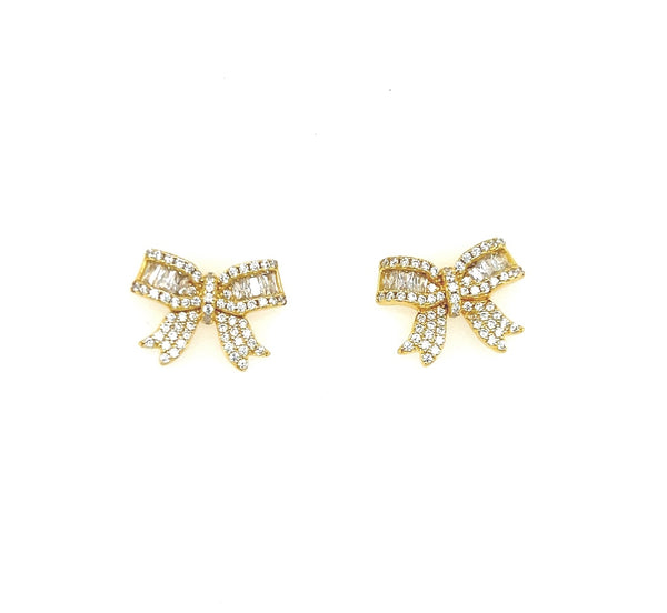 Ribbon Bow Studs