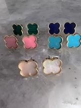 Four Clover 14k Plated Earrings