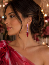 The Ruby Royale Statement Earrings