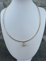 Solitaire Wire Chain Choker