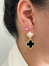 Double Clover Drop Earring