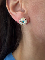 Pearl Flower Studs