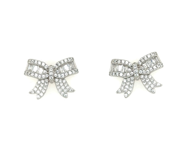 Ribbon Bow Studs