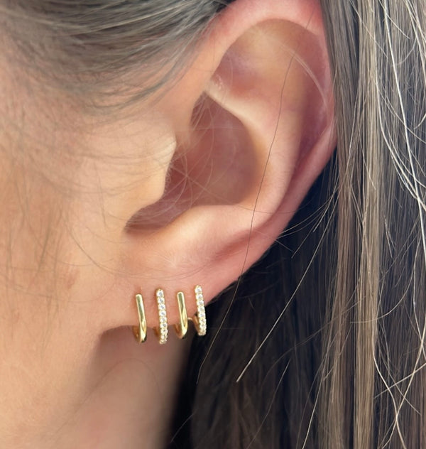 14 Karat Gold Cuff Earrings
