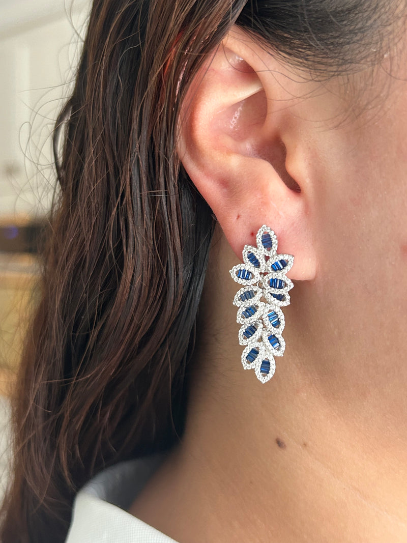 Petal Cluster Statement Earrings