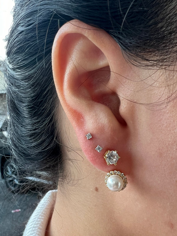 Pearl Ear Jacket Earrings