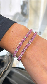 Seraphina Pink Tennis Bracelet