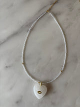 Capri Agate Heart Necklace