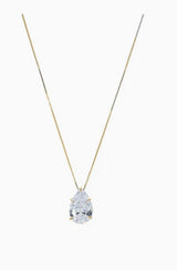Pear CZ Necklace