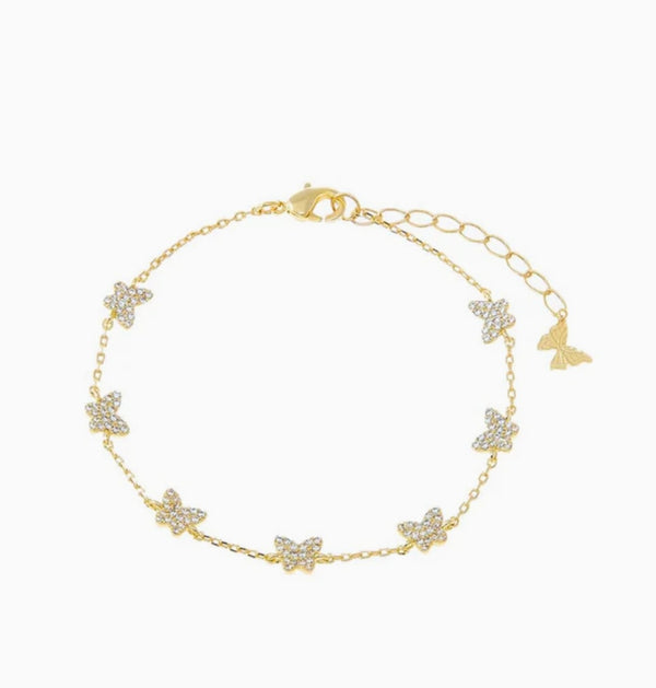 Dainty Multi Butterfly Bracelet