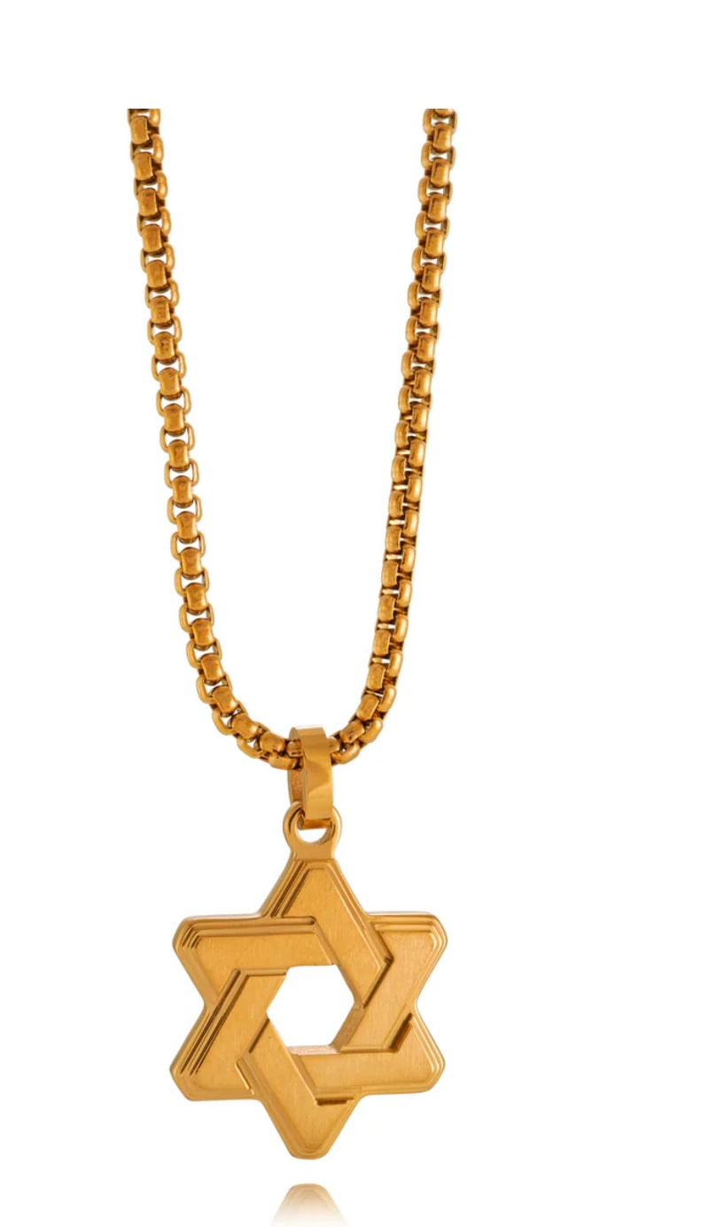 Brushed Star of David Pendant