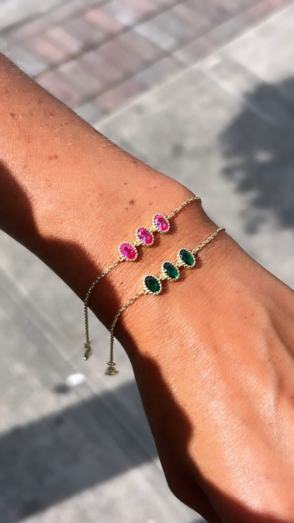 Marie Jewel Tone Bracelet