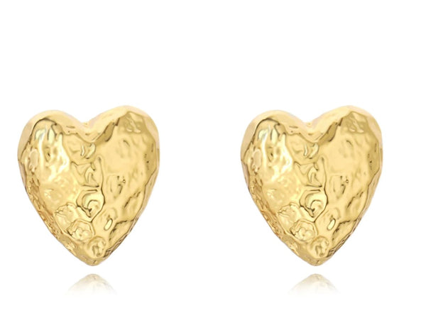 Corine Heart Studs